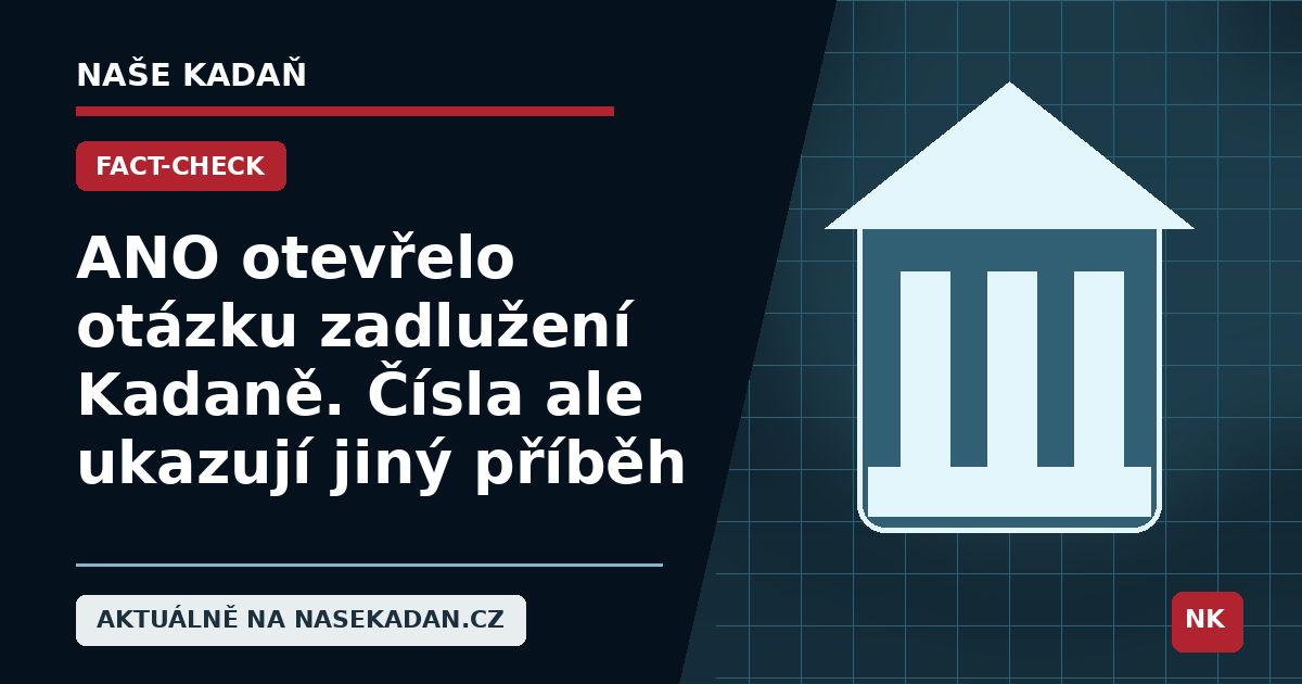 ANO otevřelo otázku zadlužení Kadaně. Čísla ale ukazují jiný příběh