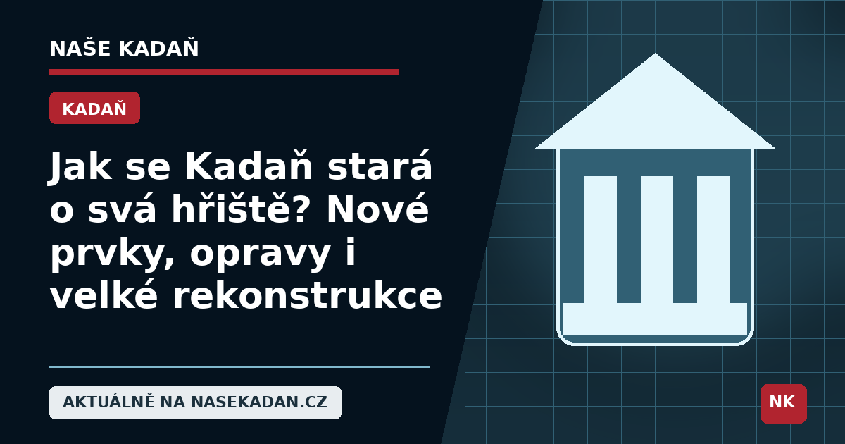 Redakční grafika Naše Kadaň k článku Jak se Kadaň stará o svá hřiště? Nové prvky, opravy i velké rekonstrukce