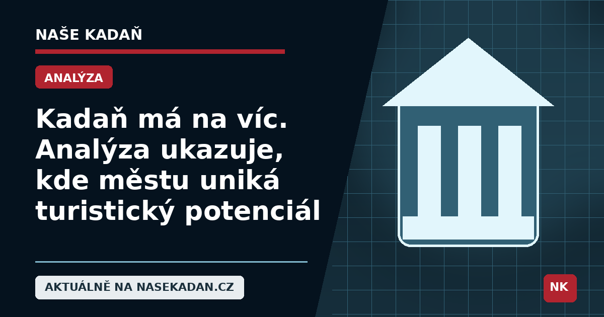 Redakční grafika Naše Kadaň k článku Kadaň má na víc. Analýza ukazuje, kde městu uniká turistický potenciál