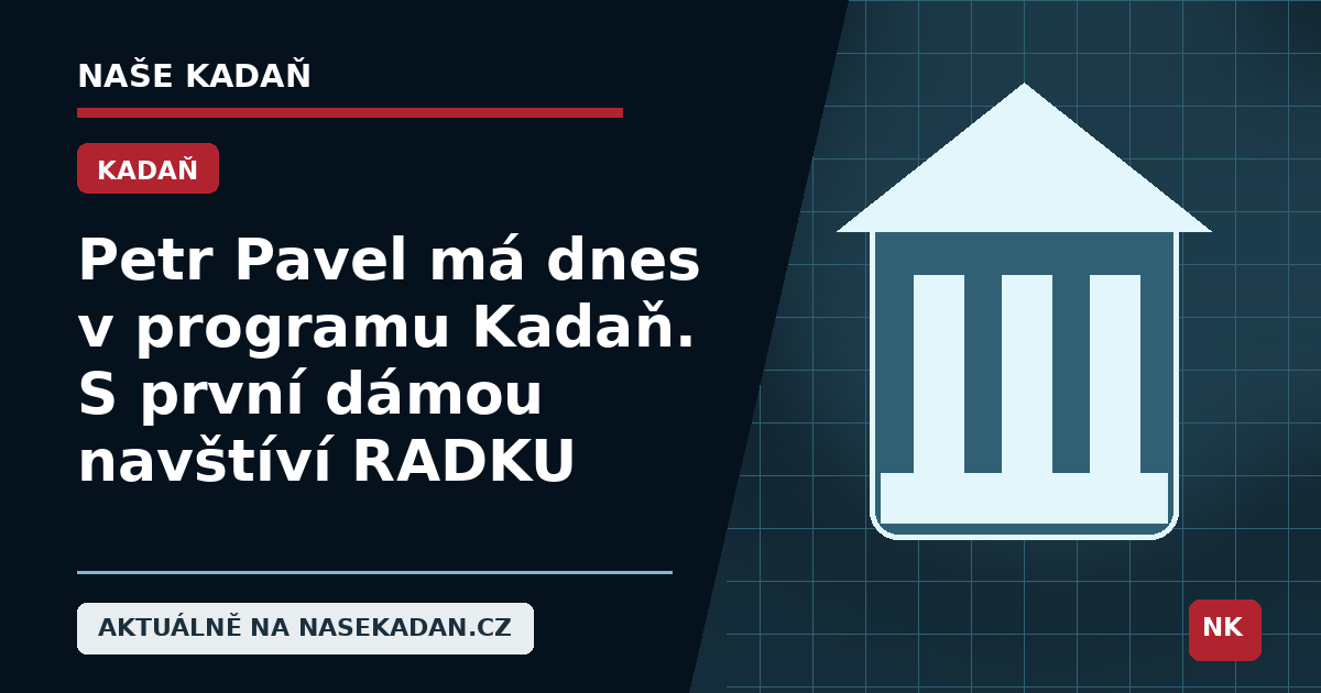 Prezident Petr Pavel a Eva Pavlová – návštěva organizace RADKA v Kadani 16. září 2026