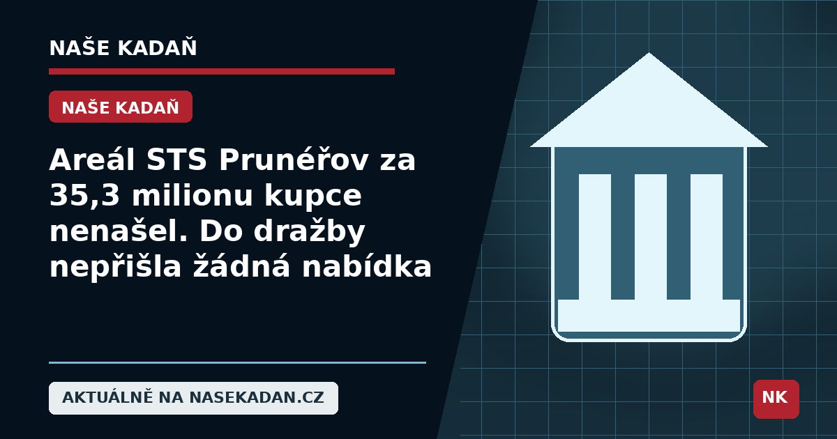 Redakční grafika Naše Kadaň k článku Areál STS Prunéřov za 35,3 milionu kupce nenašel. Do dražby nepřišla žádná nabídka
